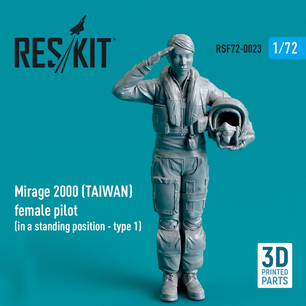 1:72 Mirage 2000B/2000D/2000N (TAIWAN) female pilot (in a standing position - type 1)