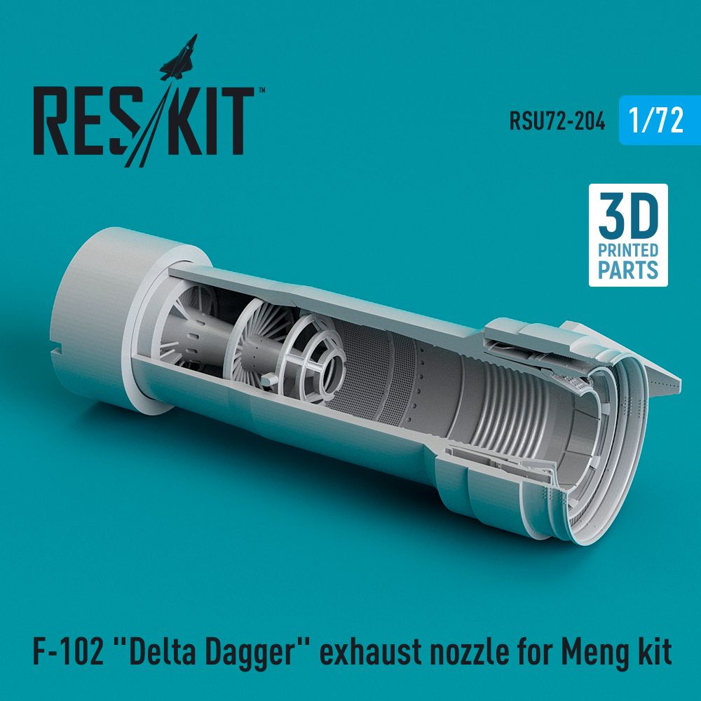 1:72 F-102A Delta Dagger exhaust nozzle