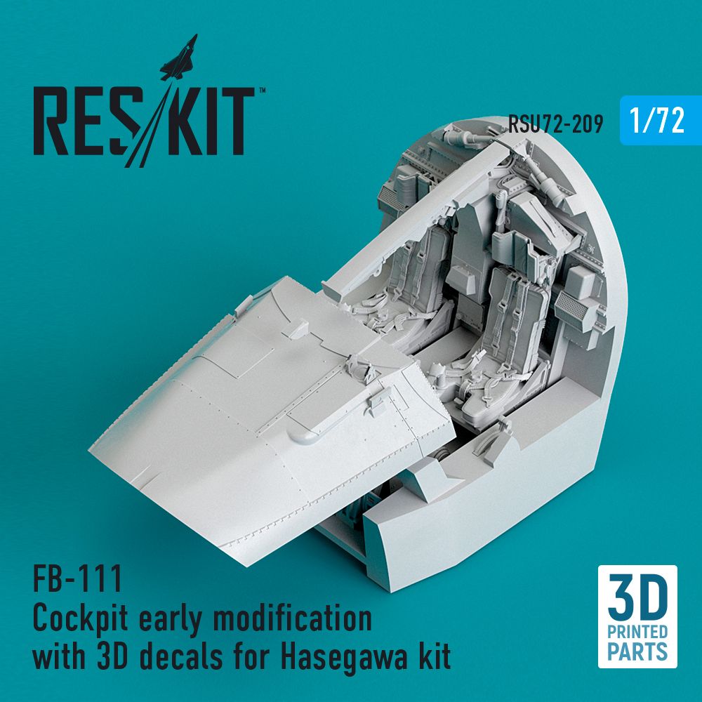 1:72 FB-111 Cockpit early modification with 3D decals