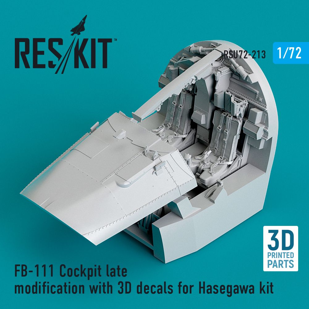 1:72 FB-111 Cockpit late modification with 3D decals