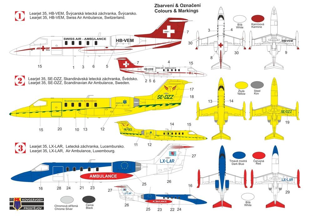 1:144 Learjet 35 “Ambulance”