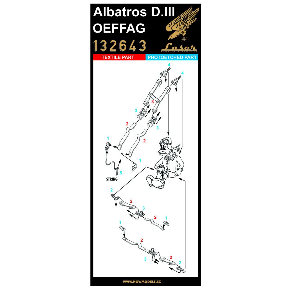 1:32 ALBATROS D.III OEFFAG - SEATBELTS