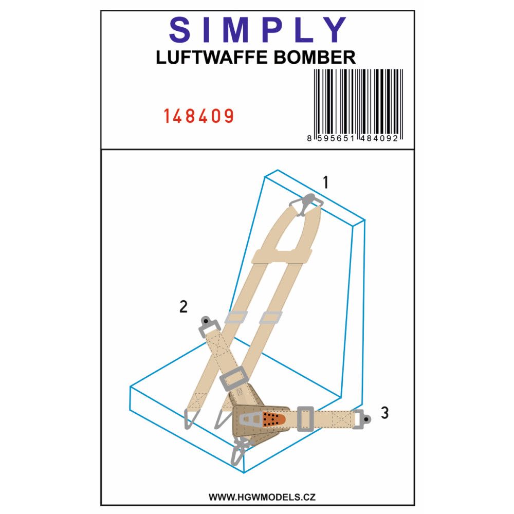 1:48 LUFTWAFFE BOMBER - SEATBELTS