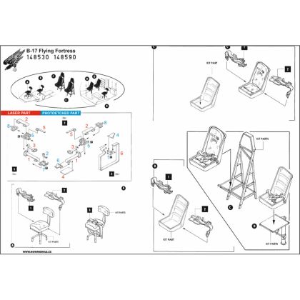 1:48 B-17 (WHITE) - SEATBELTS