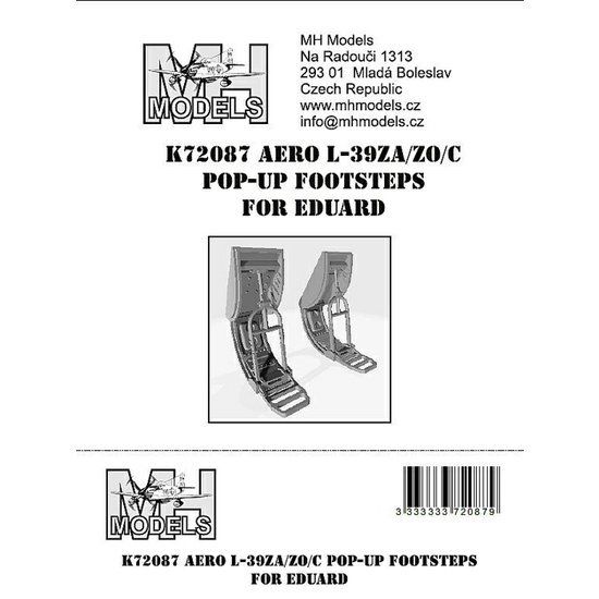 1:72 Aero L-39ZA/ZO/C pop-up footsteps for Eduard