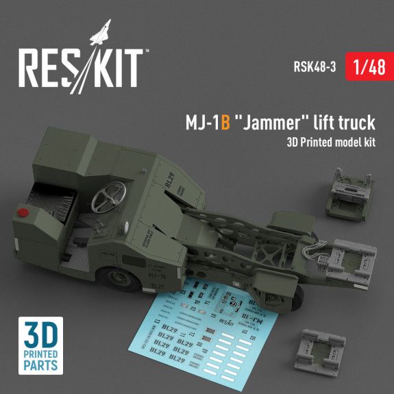 1:48 MJ-1B JAMMER LIFT TRUCK (3D PRINTED MODEL KIT)