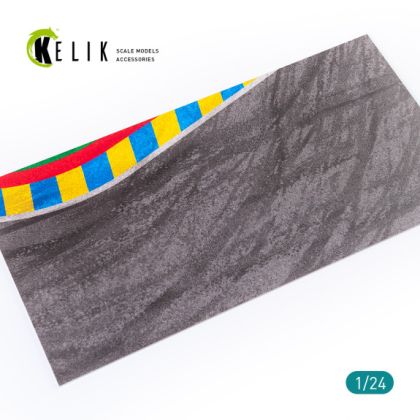 1:24 ASPHALT ROAD 24 HOURS OF LE MANS TURN BASE - ACRYLIC 3 MM (180 X 357 MM)