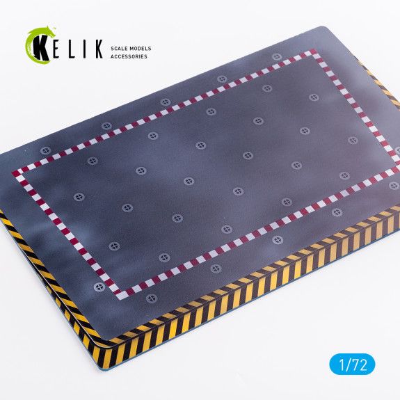 1:72 CHARLES DE GAULLE LIFT - BASE - ACRYLIC 3 MM (280 X 180 MM) (170 G)