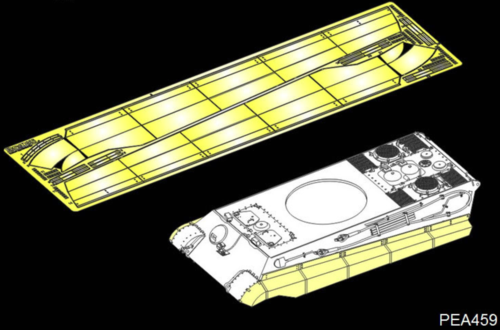 1:35 WWII German Sd.Kfz.182 King Tiger Schurzen for DRAGON ZVEZDA kit