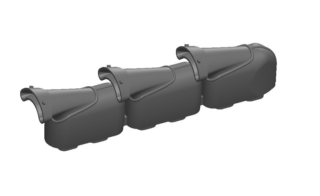 1:72 Hurricane Mk.I Exhausts Fishtail type 3Dprint for Arma Hobby