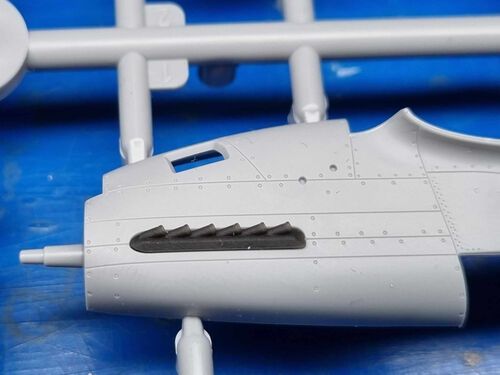 1:72 P-51B/C Mustang - Exhausts detail set for Arma Hobby