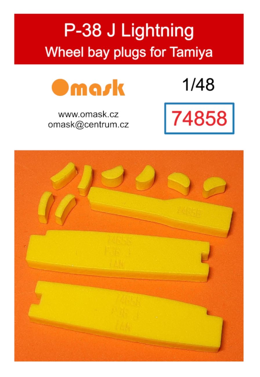 1:48 P-38 J Lightning wheel bay plugs (for Tamiya)