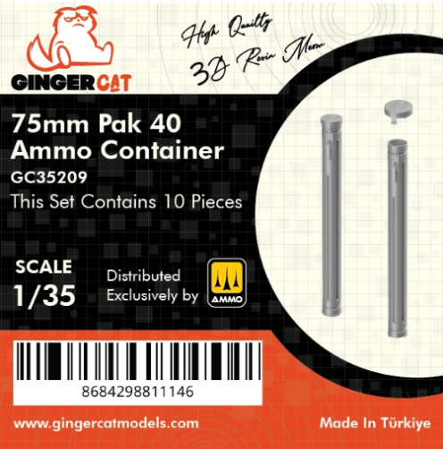 1:35 7.5cm Pak40 Ammo Container (14pcs)