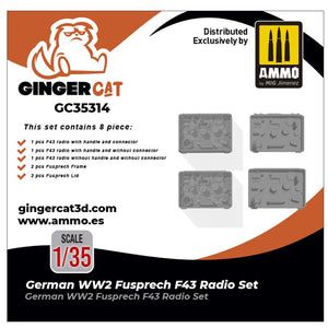 1:35 German WW2 Fusprech F43 Radio Set (8pcs)