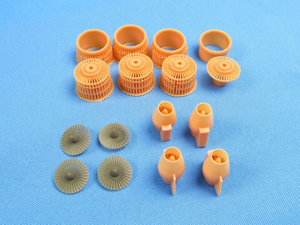 1:144 Antonov An-124 Ruslan - Engines 3D-Printed (designed to be used with Revell kits)