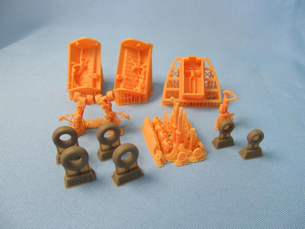 1:48 Bell MV-22 Osprey - Landing Gears Set (designed to be used with Hobby Boss kits)