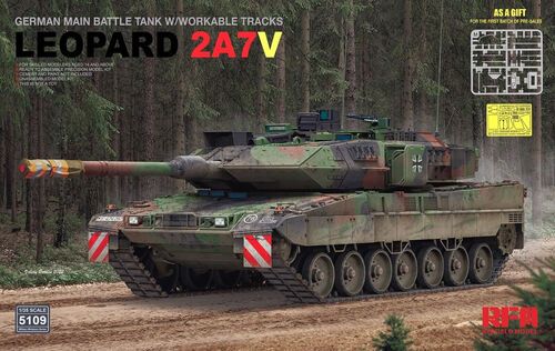 1:35 German Main Battle Tank Leopard 2A7V with Workable Tracks