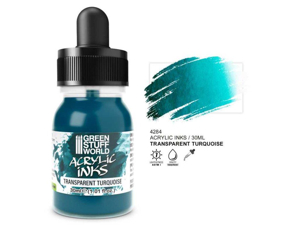 Transparent Acrylic Ink - Turquoise