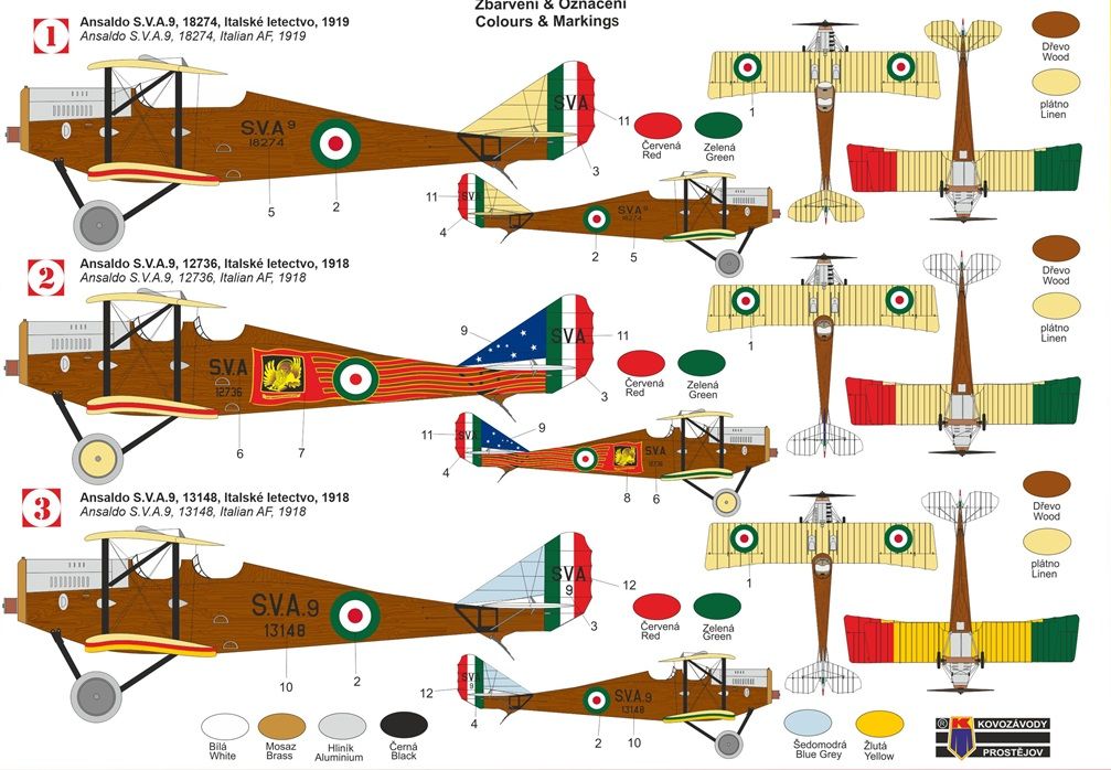 1:72 Ansaldo S.V.A.9 “Italian Eagles”