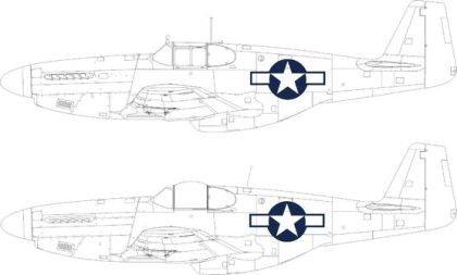 1:48 P-51B/C US national insignia