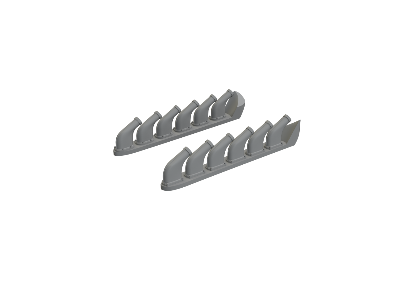 1:48 P-51B/C exhaust stacks
