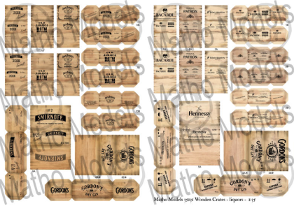 1:35 Wooden Crates: liquors