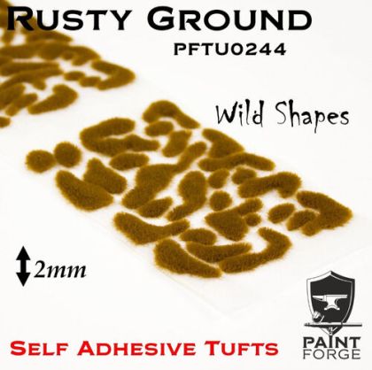Rusty Ground Wild Shapes 2 mm - Self Adhesive Tufts