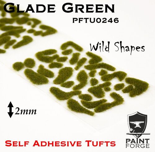Glade Green Wild Shapes 2 mm - Self Adhesive Tufts