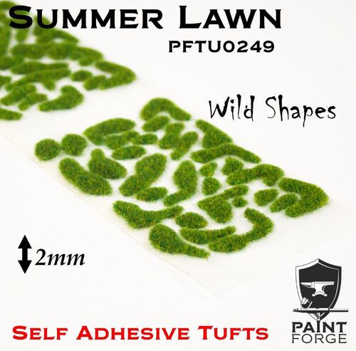 Summer Lawn Wild Shapes 2 mm - Self Adhesive Tufts