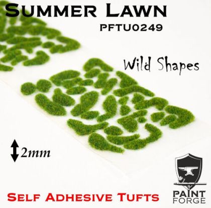 Summer Lawn Wild Shapes 2 mm - Self Adhesive Tufts