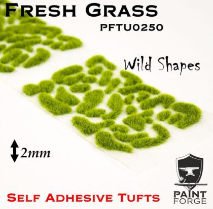 Fresh Grass Wild Shapes 2 mm - Self Adhesive Tufts
