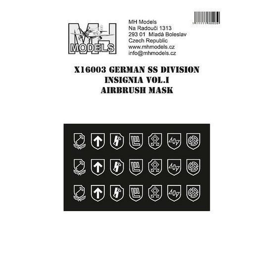 1:16 German SS division insignia vol.I airbrush mask