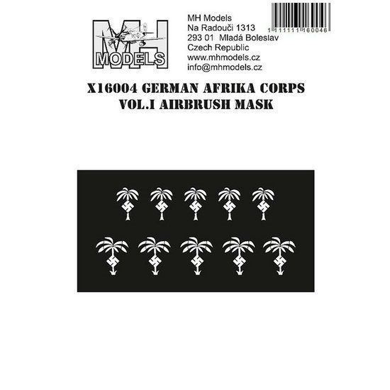1:16 German Afrika Korps vol.I airbrush mask