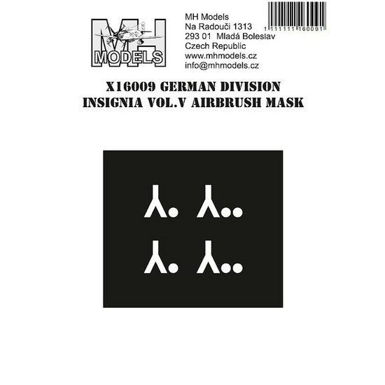 1:16 German division insignia vol.V airbrush mask