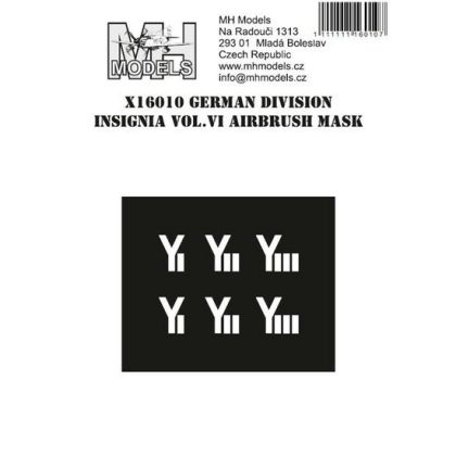 1:16 German division insignia vol.VI airbrush mask