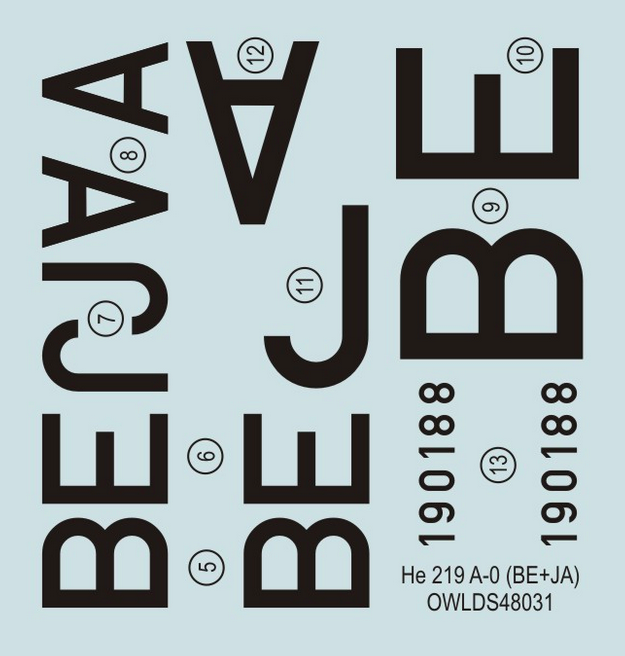 1:48 He 219 A-0 BE+JA G9+BL Forster