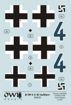 1:48 Bf 109 G-4/R3 reconnaissance blue 4