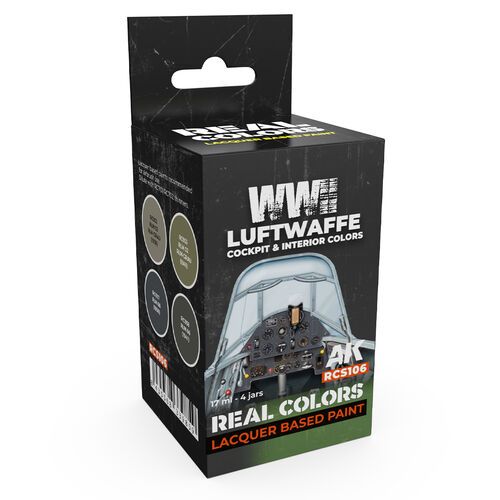 WWII Luftwaffe Cockpit & Interior Colors (4x 17ml)