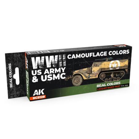 WWII US Army & USMC Camouflage Colors (8x 17ml)