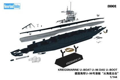 1:144 Kriegsmarine U-Boat U-96 Das U-Boot