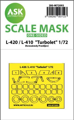 1:72 L-410 / L-420 Turbolet one-sided express fit mask for KP Models