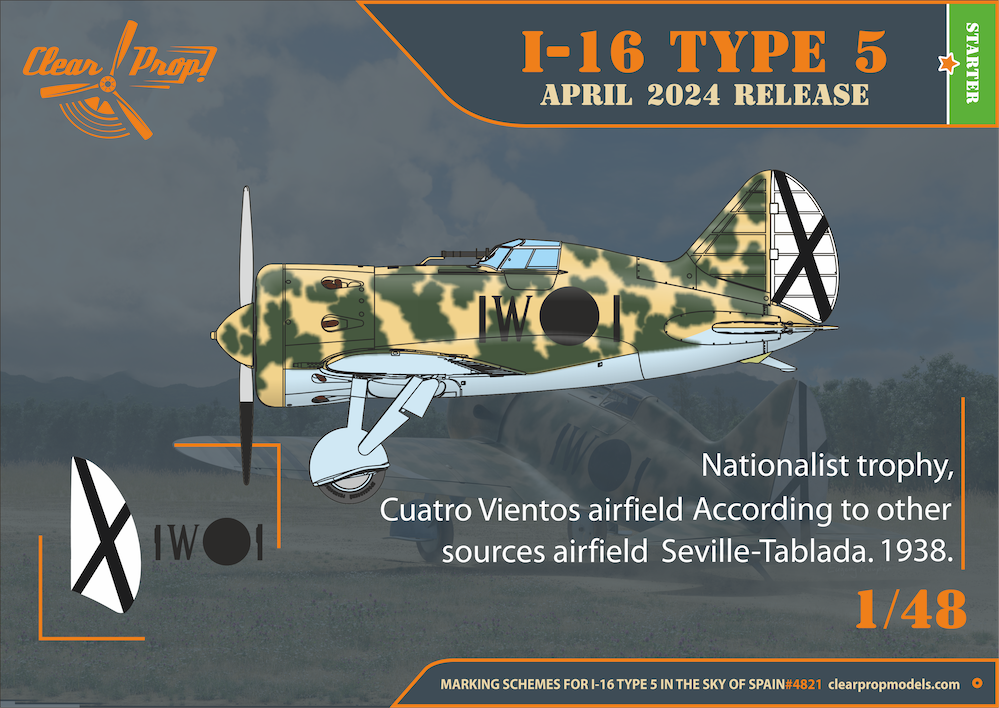 1:48 I-16 type 5 (in the sky of Spain early version)