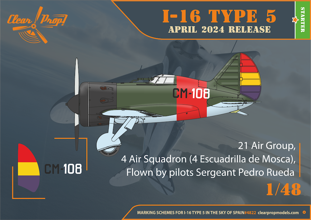 1:48 I-16 type 5 (in the sky of Spain late version)
