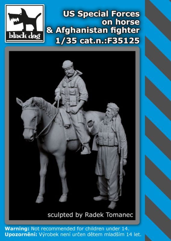 1:35 US Special forces on horse+Afghanistan fighter