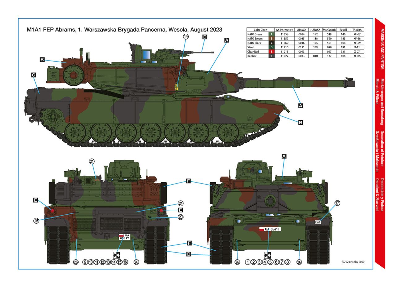 1:35 M1A1 FEP Abrams - Polish Army MBT