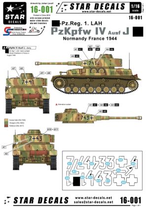 1:16 PzKpfw IV Ausf J. SS-Pz.Regiment 1 LAH, France 1944.