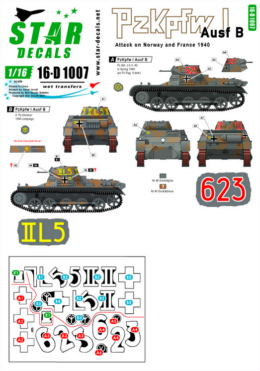 1:16 PzKpfw I Ausf B. Attack on Norway and France 1940