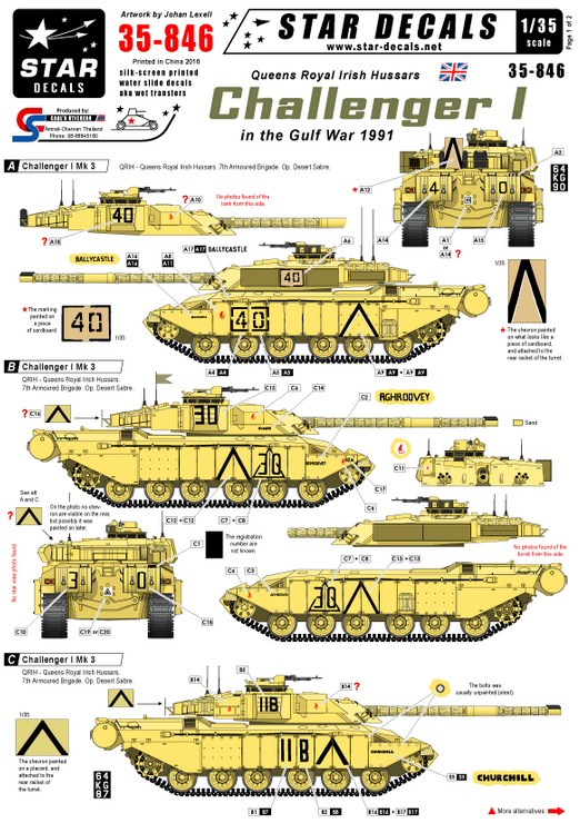 1:35 Challenger I in Gulf War 1991. QRIH. Challenger I Mk 3.