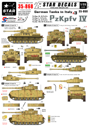 1:35 German tanks in Italy # 3. PzKpfw IV Ausf G and H