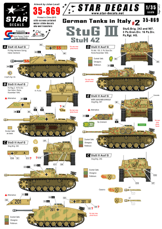 1:35 German tanks in Italy # 2. StuG III and StuH 42.